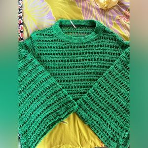 Free People Green Sweater